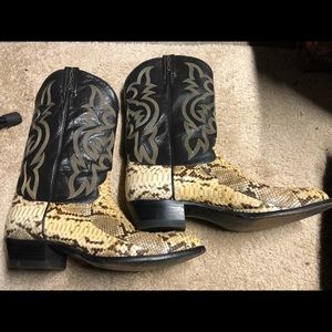Tony Lama snake skin boots